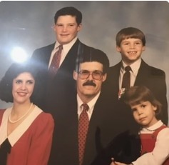 Brad Stanfield with his family